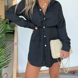 Satin Romper Dress