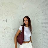 Celest Vegan Bag - Wine red