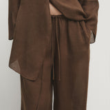 Natasha Brown Linen Set
