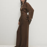 Natasha Brown Linen Set