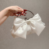 Satin bow bag