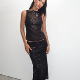 Angela sequin top