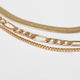 Triple-layered Cuban Chain Necklace