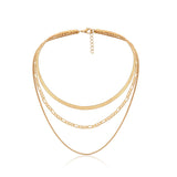 Triple-layered Cuban Chain Necklace