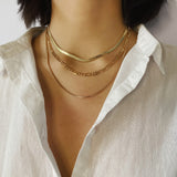 Triple-layered Cuban Chain Necklace