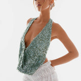 Babi Sequin Top