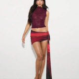 Essa Top - Burgundy