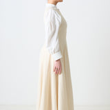 Half Sleeves Dress - Cream